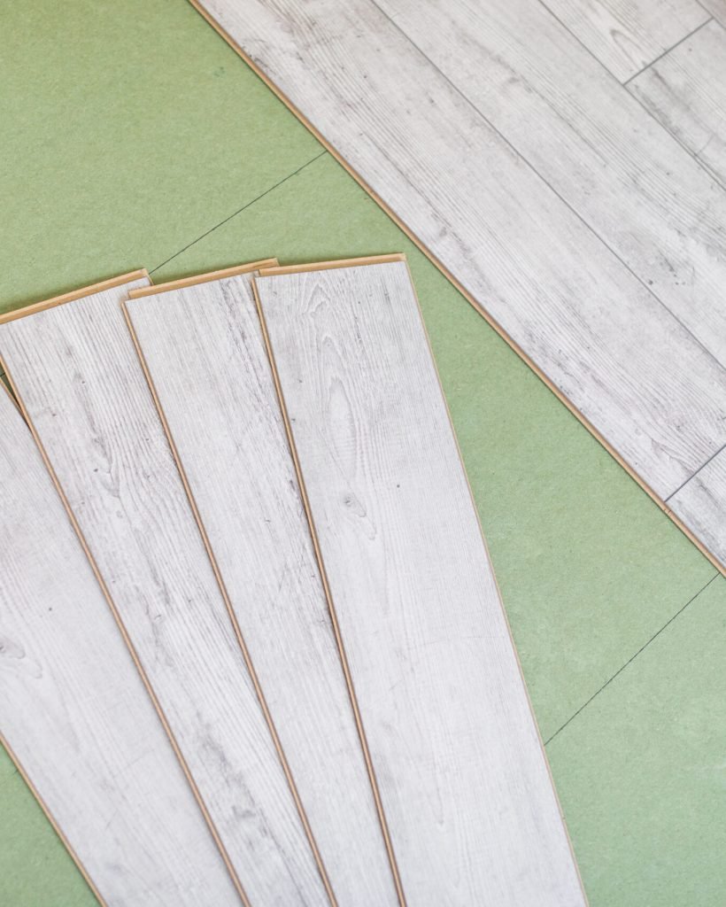 laminate on a floor